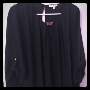 Faith & Joy black plus size blouse